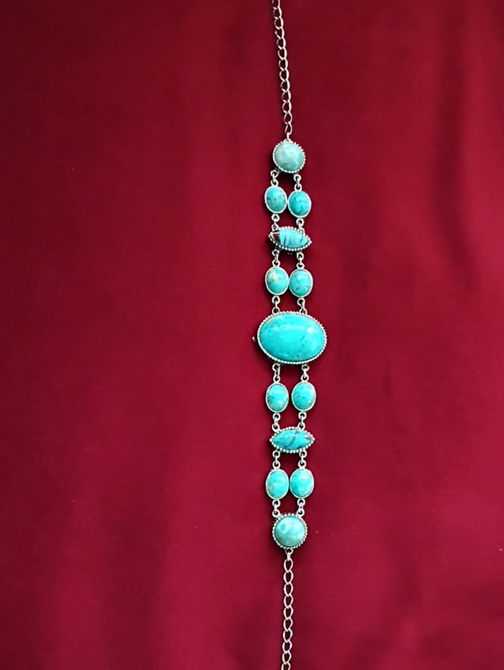 Turquoise Stone Link Choker